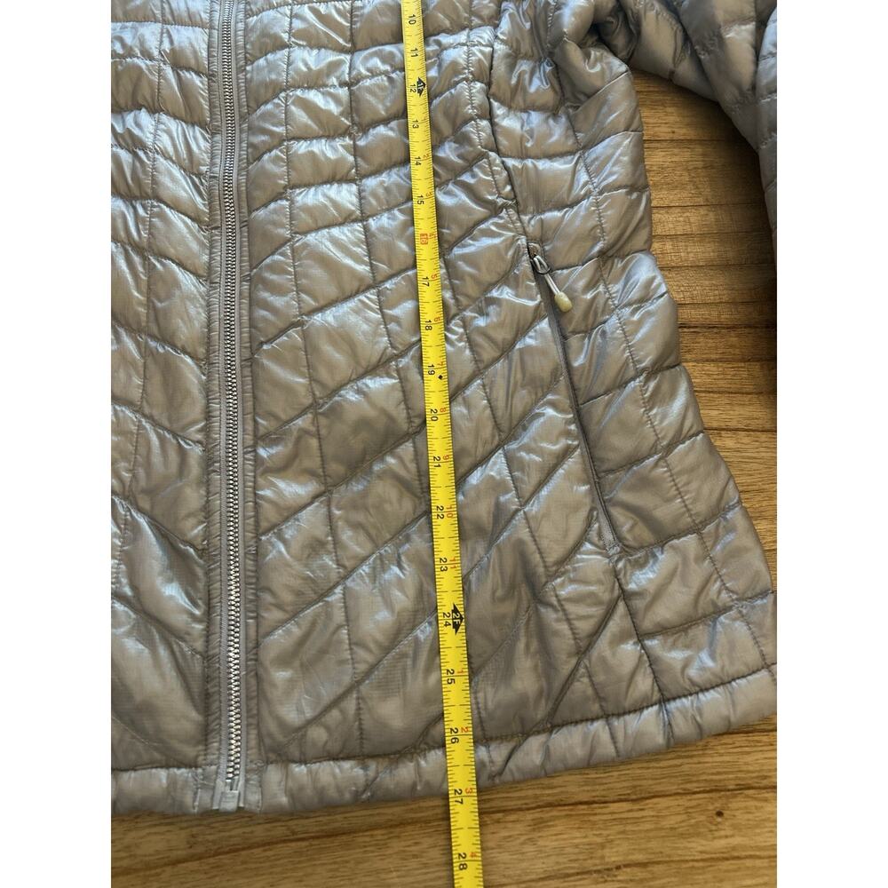 The North Face Thermoball Primaloft Light Puffer Jacket Womens Silver Large - Picture 16 of 16
